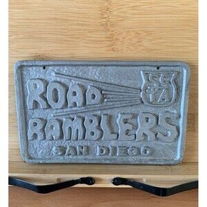 Vintage Road Ramblers San Diego Car Club Plaque – Cast Metal_gce